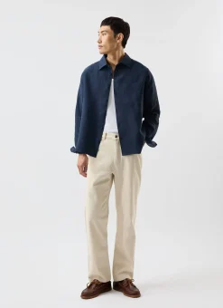 Percival Long Sleeve Shirts|Linen Shirts^Pearce Shirt Navy