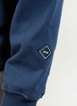 Percival Sweatshirts^Perci Chainstitch Sweatshirt Navy