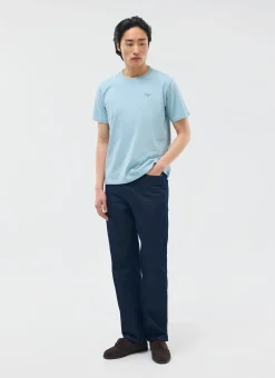 Percival Regular Fit T-Shirts^Perci Chainstitch T Shirt Light Blue