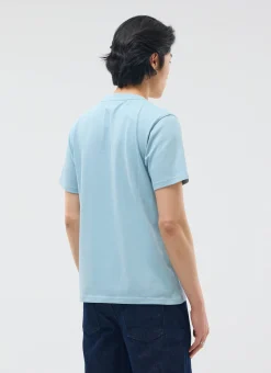 Percival Regular Fit T-Shirts^Perci Chainstitch T Shirt Light Blue