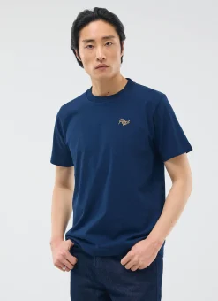 Percival Regular Fit T-Shirts^Perci Chainstitch T Shirt Navy