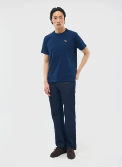 Percival Regular Fit T-Shirts^Perci Chainstitch T Shirt Navy