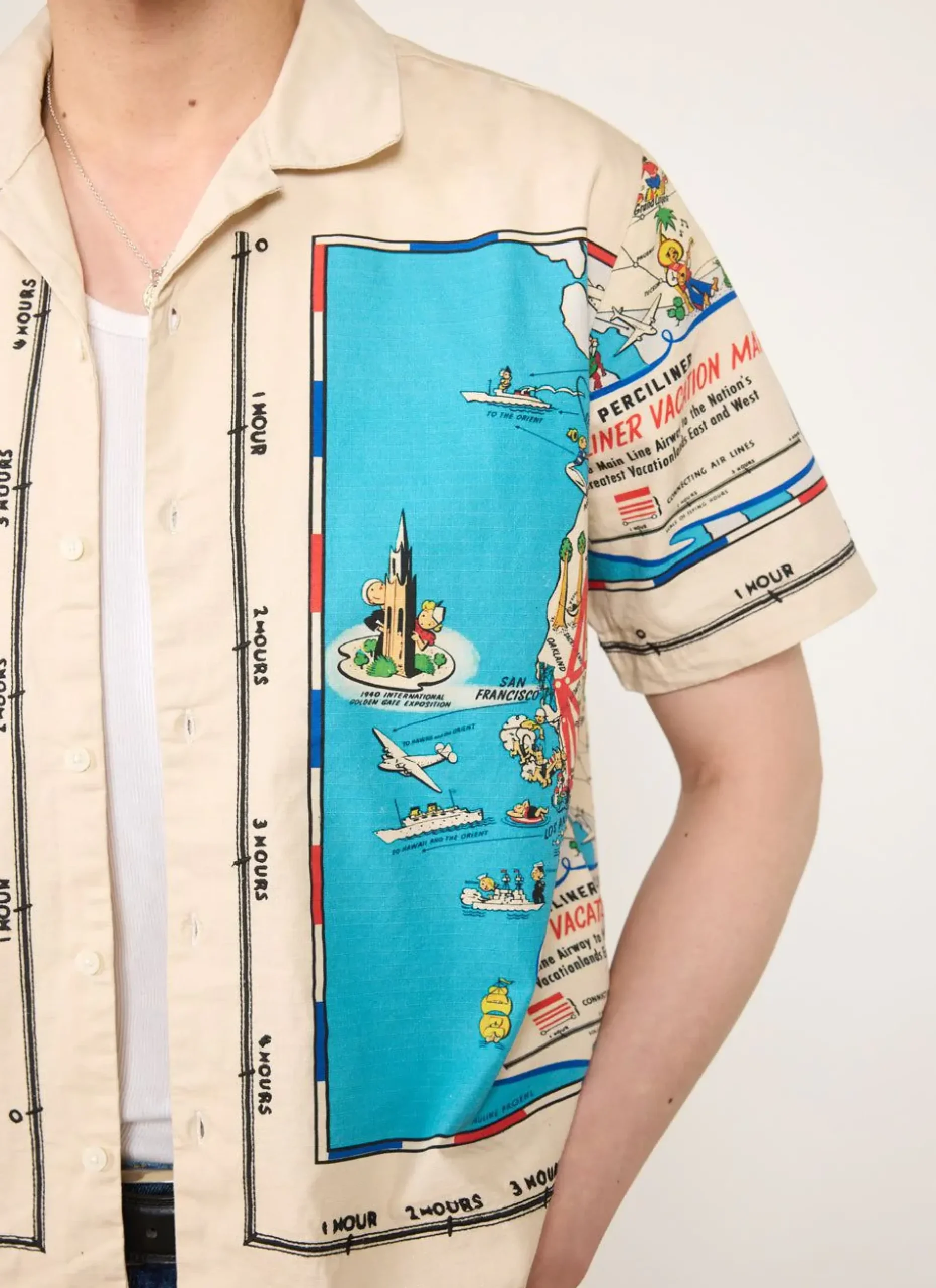 Percival Cuban Collared Shirts|Cuban Collar Shirts^Perciliner Cuban Shirt Ecru