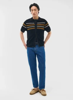 Percival Short Sleeve Shirts|Boxy Shirts^Pesaro Knitted Shirt Black