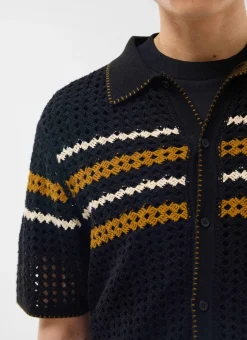 Percival Short Sleeve Shirts|Boxy Shirts^Pesaro Knitted Shirt Black