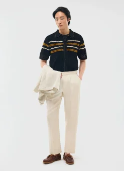 Percival Short Sleeve Shirts|Boxy Shirts^Pesaro Knitted Shirt Black