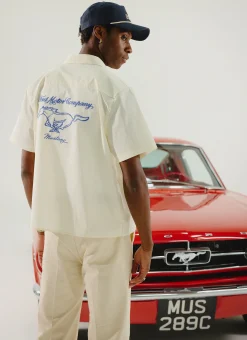 Percival Boxy Shirts^Pit Crew Boxy Shirt Ecru