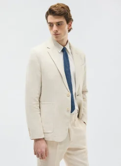 Percival Linen Trousers|Race Day Suits^Pleated Tailored Trousers Cream