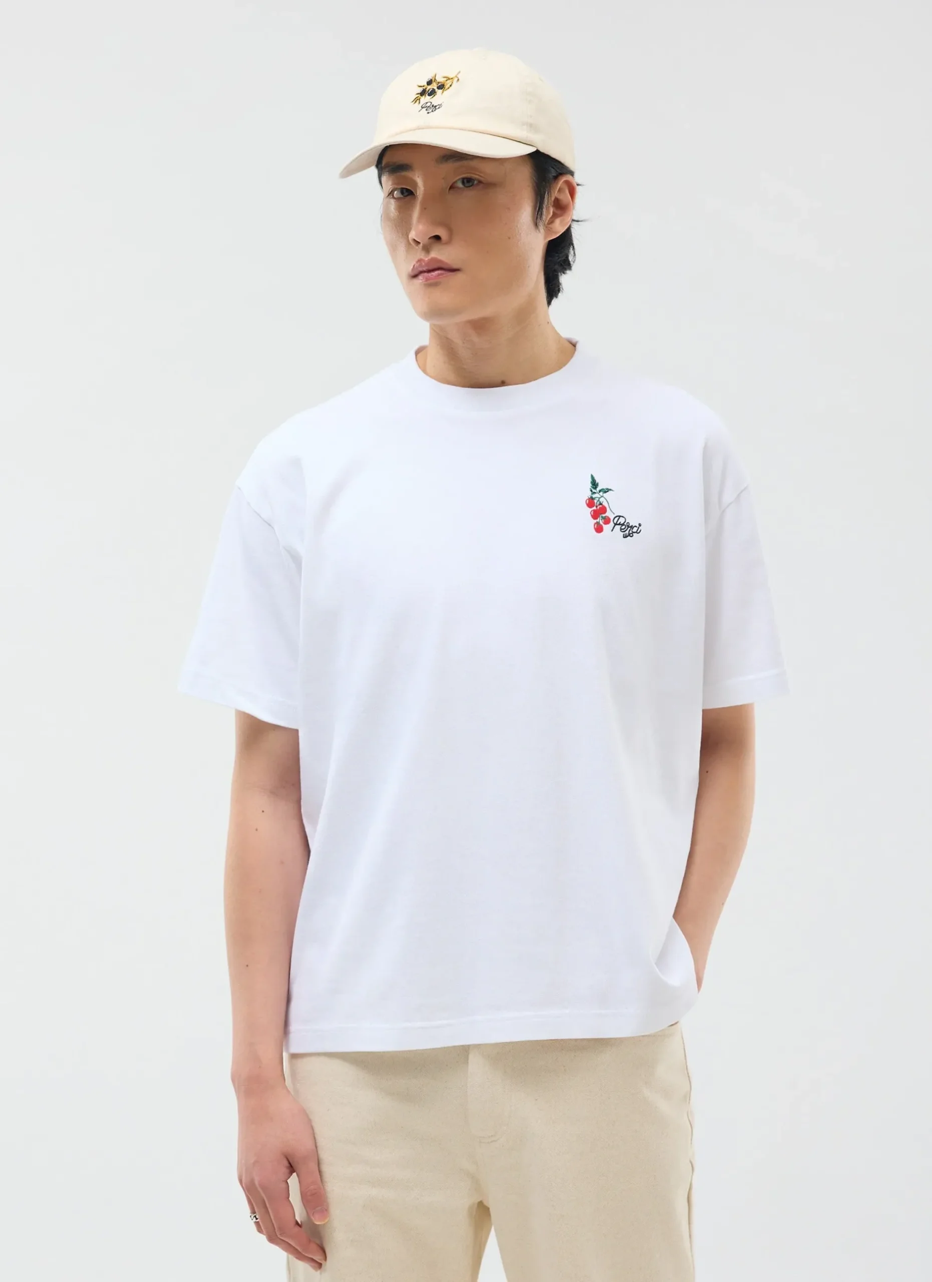 Percival White T-Shirts|Oversized T-Shirts^Pomodoro Oversized T Shirt White