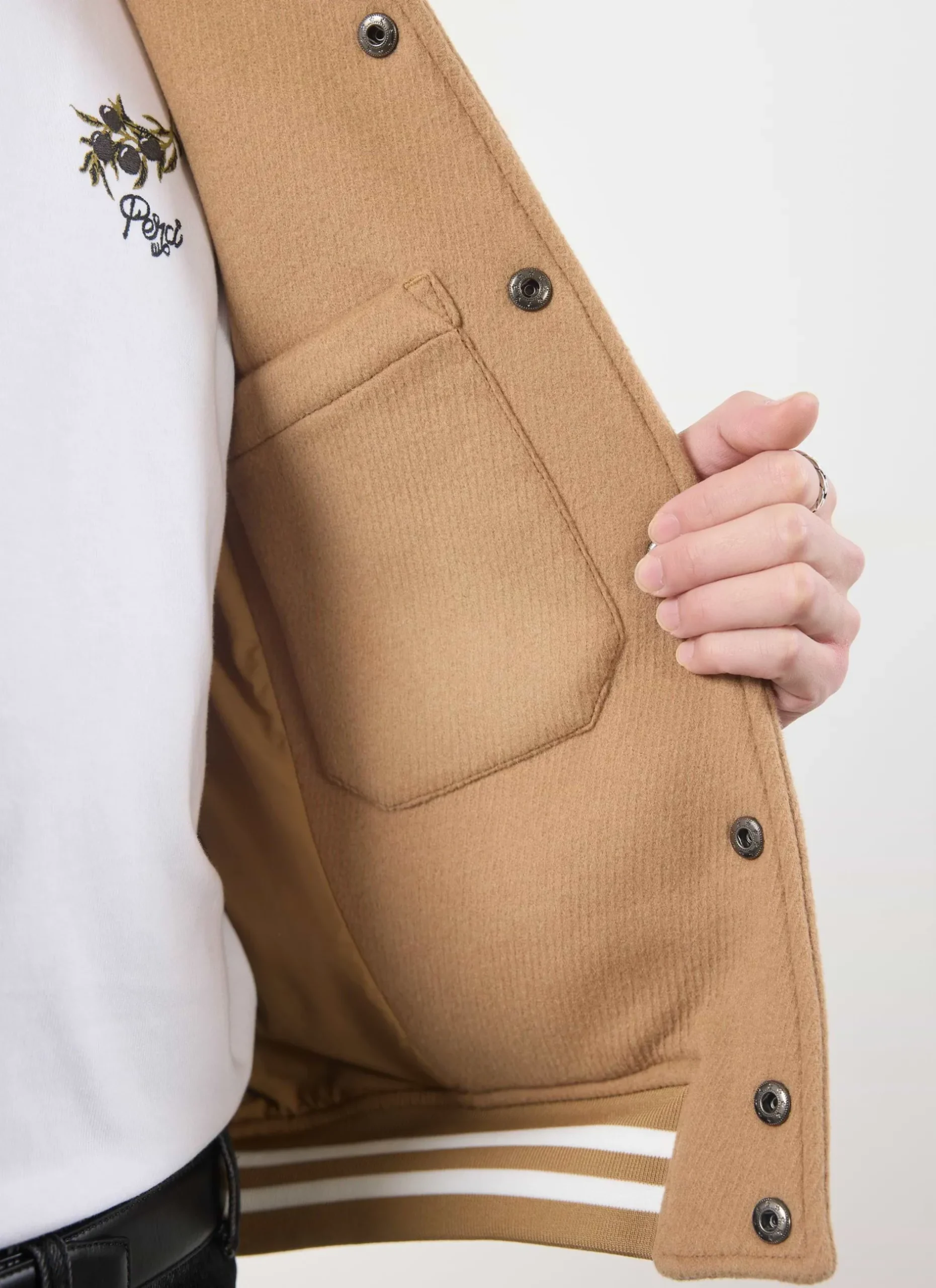 Percival Bomber Jackets^Puglia Varsity Bomber Jacket Tan