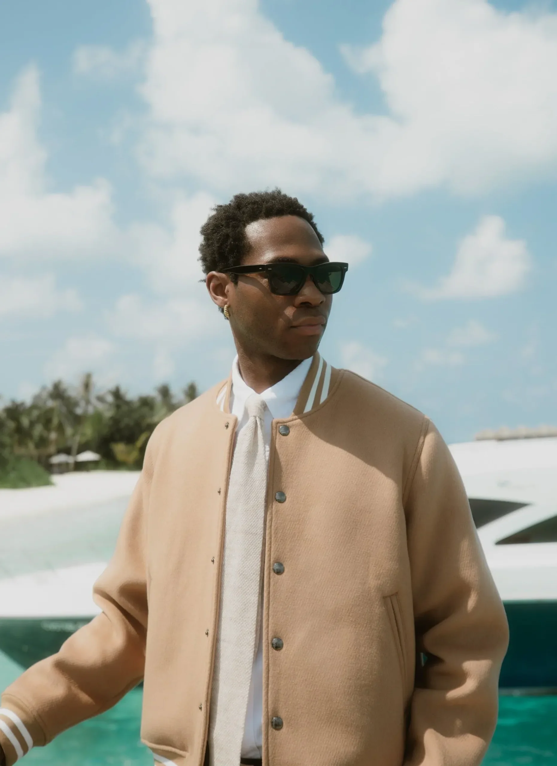 Percival Bomber Jackets^Puglia Varsity Bomber Jacket Tan