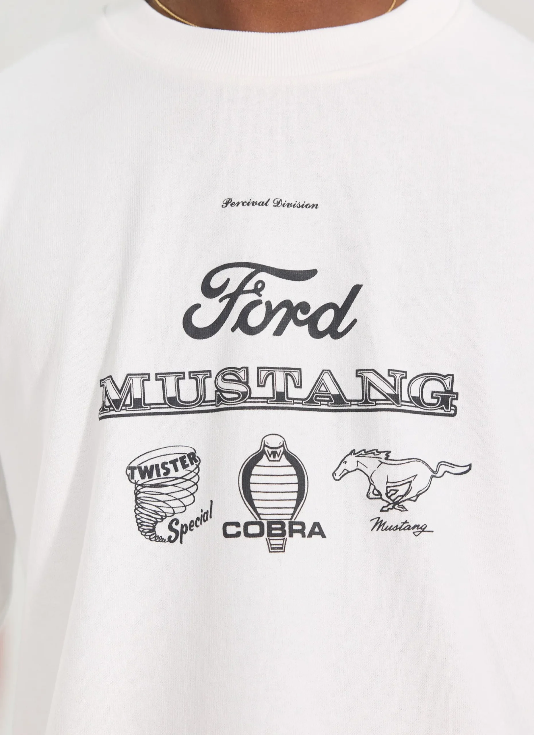 Percival White T-Shirts|Long Sleeve T-Shirts^Raceway '69 Mustang Long Sleeve T Shirt White
