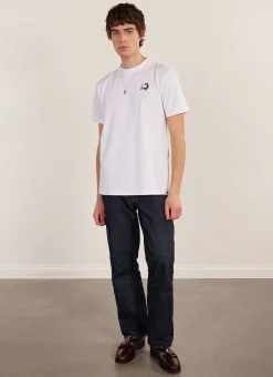 Percival White T-Shirts|Regular Fit T-Shirts^Reading Chair Auxiliary T Shirt White
