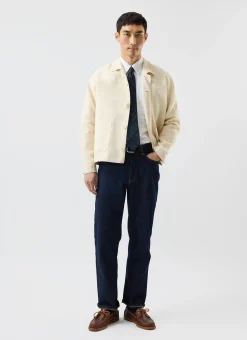 Percival Long Sleeve Shirts|Linen Shirts^Relaxed Linen Overshirt Cream