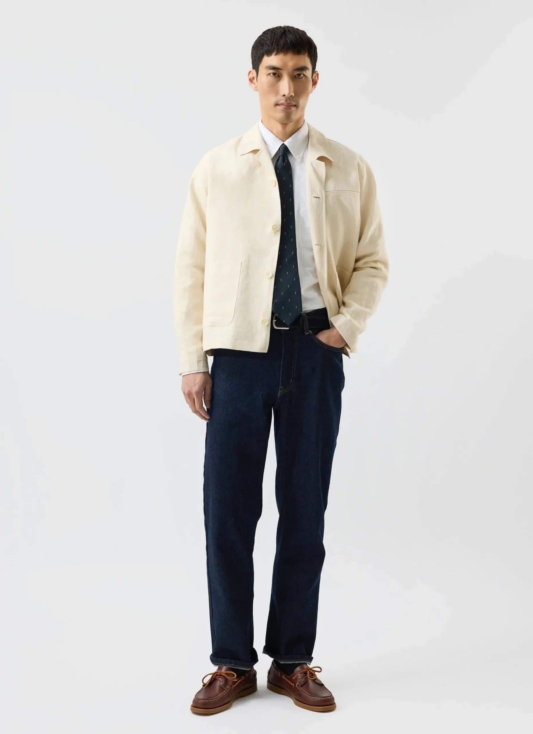 Percival Long Sleeve Shirts|Linen Shirts^Relaxed Linen Overshirt Cream