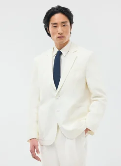 Percival Linen Blazers & Jackets|Work Suits^Relaxed Tailored Linen Blazer White