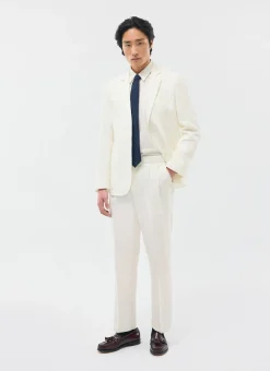 Percival Linen Blazers & Jackets|Work Suits^Relaxed Tailored Linen Blazer White