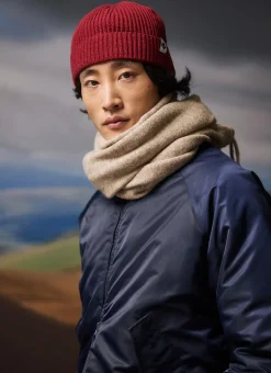 Percival Hats^Ribbed Beanie Brick