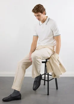 Percival Short Sleeve Shirts|Polo Shirts^Rossi Knitted Polo White