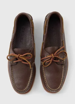 Percival Footwear|Footwear^Sebago Boat Shoe Brown Cognac Gum