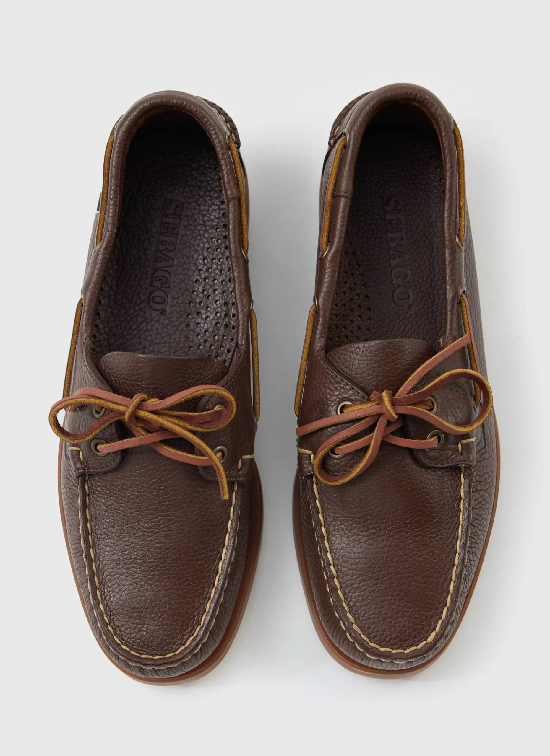 Percival Footwear|Footwear^Sebago Boat Shoe Brown Cognac Gum