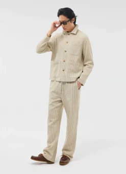 Percival Overshirts & Workshirts|Overshirts^Sorrento Linen Overshirt Ecru