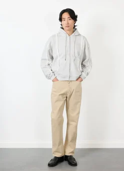 Percival Hoodies^Standing Zip Hoodie Heather Grey