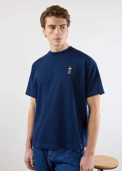 Percival Oversized T-Shirts|Boxy T-Shirts^Stout Oversized T Shirt Navy