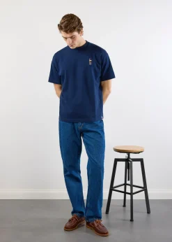 Percival Oversized T-Shirts|Boxy T-Shirts^Stout Oversized T Shirt Navy