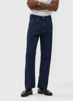 Percival Straight Leg Trousers|Straight Leg Jeans^Straight Leg Denim Jeans Dark Indigo