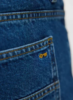 Percival Straight Leg Trousers|Straight Leg Jeans^Straight Leg Denim Jeans Mid Wash Blue