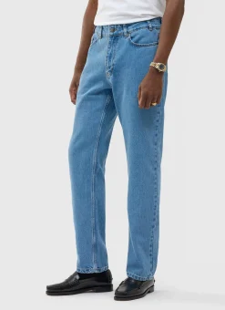 Percival Straight Leg Trousers|Straight Leg Jeans^Straight Leg Denim Jeans Light Wash Blue