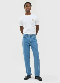 Percival Straight Leg Trousers|Straight Leg Jeans^Straight Leg Denim Jeans Light Wash Blue