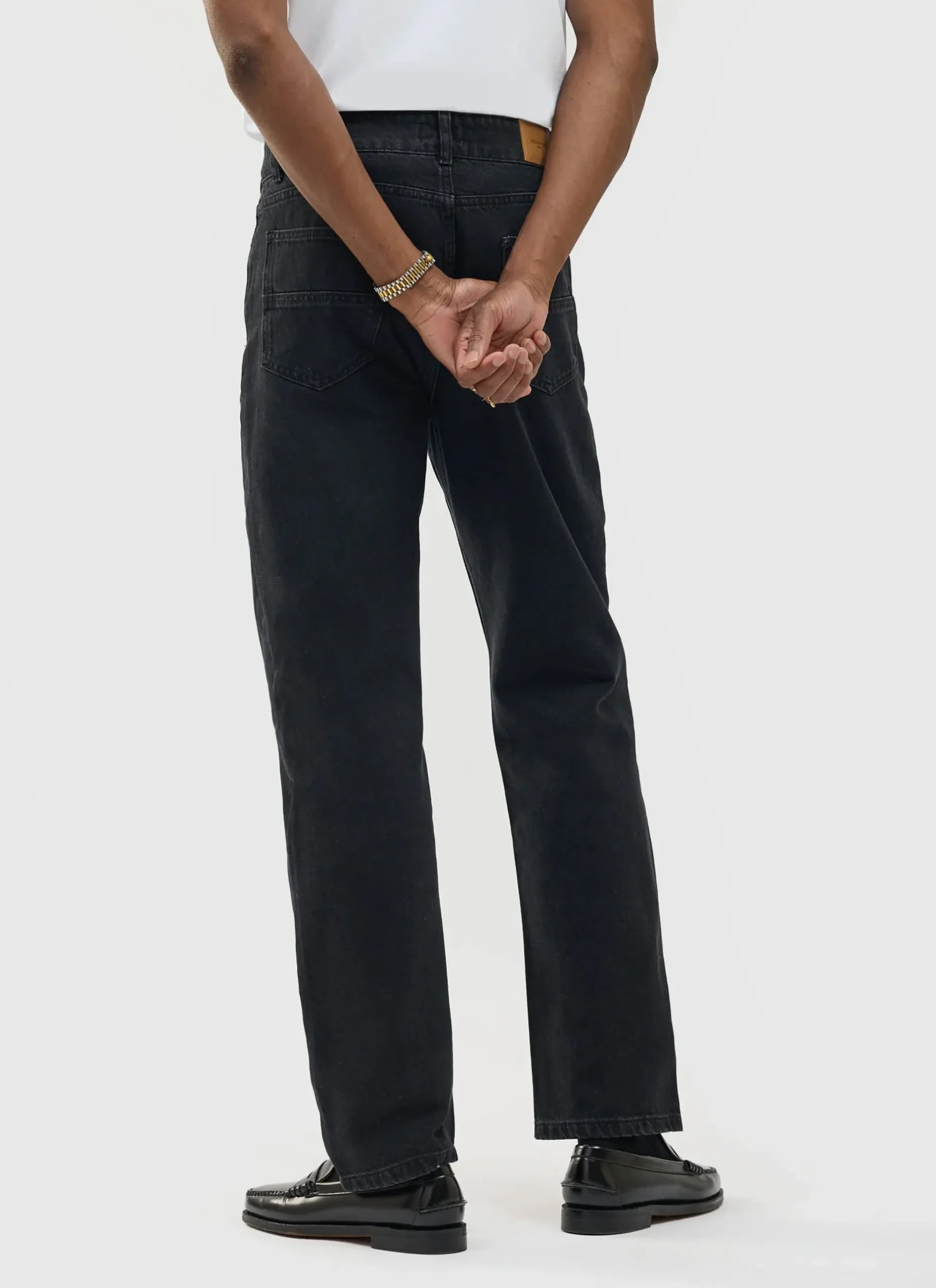Percival Straight Leg Trousers|Straight Leg Jeans^Straight Leg Denim Jeans Black