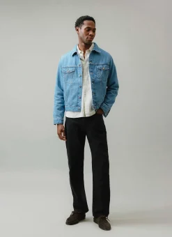 Percival Straight Leg Trousers|Straight Leg Jeans^Straight Leg Denim Jeans Black