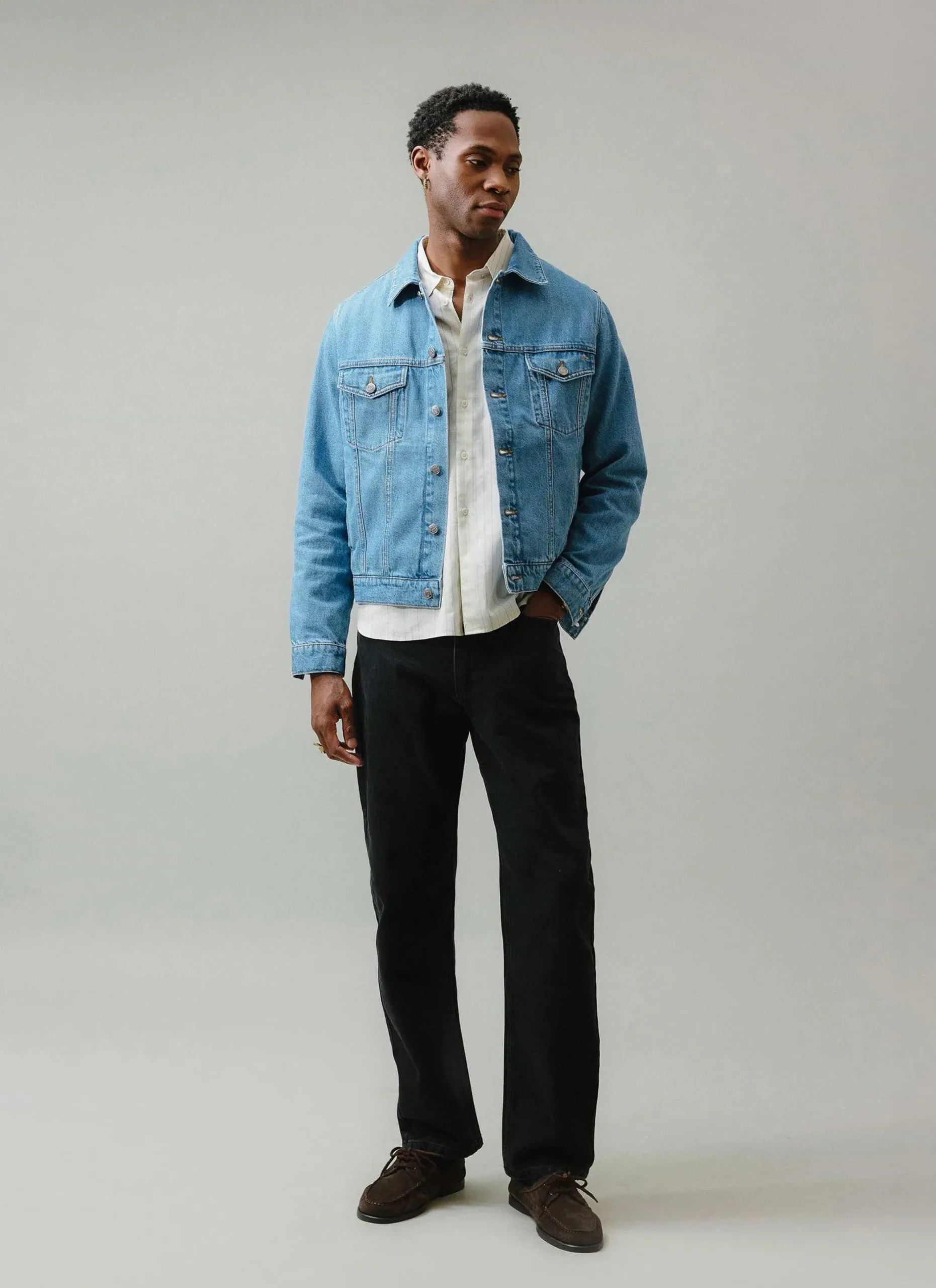 Percival Straight Leg Trousers|Straight Leg Jeans^Straight Leg Denim Jeans Black