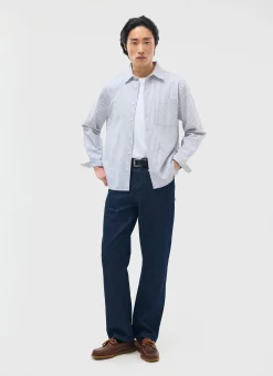 Percival Straight Leg Trousers|Straight Leg Jeans^Straight Leg Denim Jeans Dark Wash Denim
