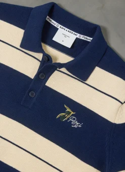 Percival Polo Shirts|Polo Shirts^Striped Polo Navy