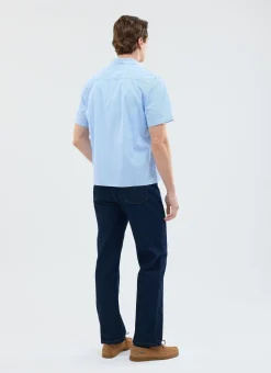 Percival Short Sleeve Shirts^Sunflower Stripe Shirt Blue Stripe
