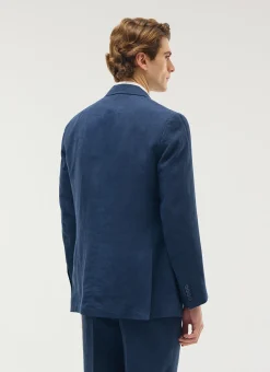 Percival Linen Blazers & Jackets|Race Day Suits^Tailored Double Breasted Blazer Navy