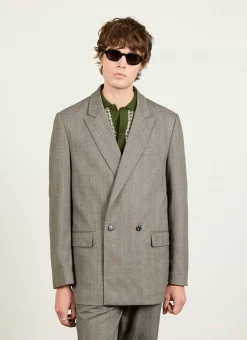 Percival Race Day Suits|Work Suits^Tailored Double Breasted Blazer Grey