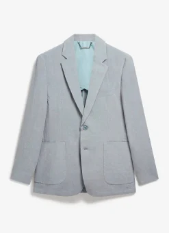 Percival Linen Blazers & Jackets|Race Day Suits^Tailored Linen Blazer Light Blue
