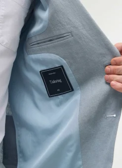 Percival Linen Blazers & Jackets|Race Day Suits^Tailored Linen Blazer Light Blue