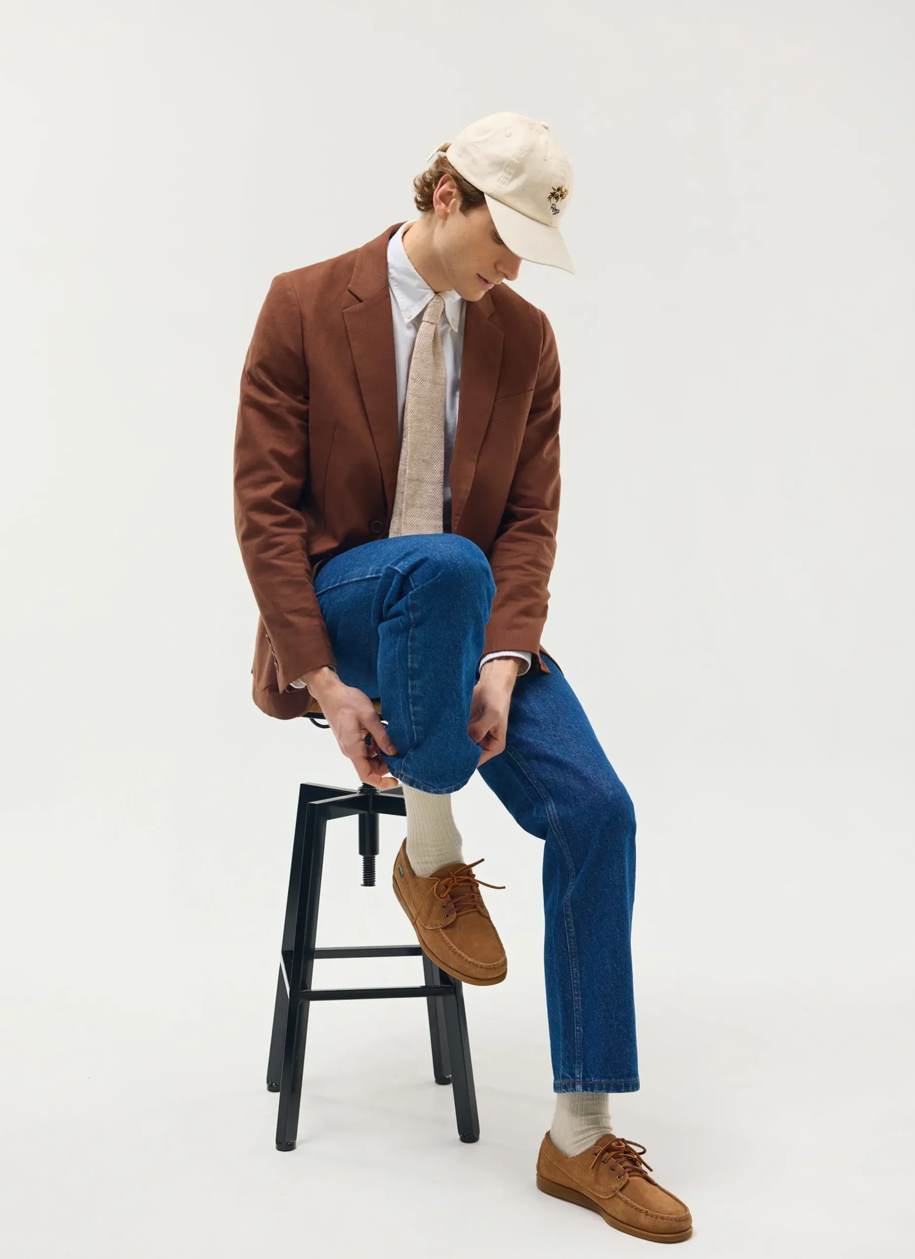 Percival Linen Blazers & Jackets|Race Day Suits^Tailored Linen Blazer Brown