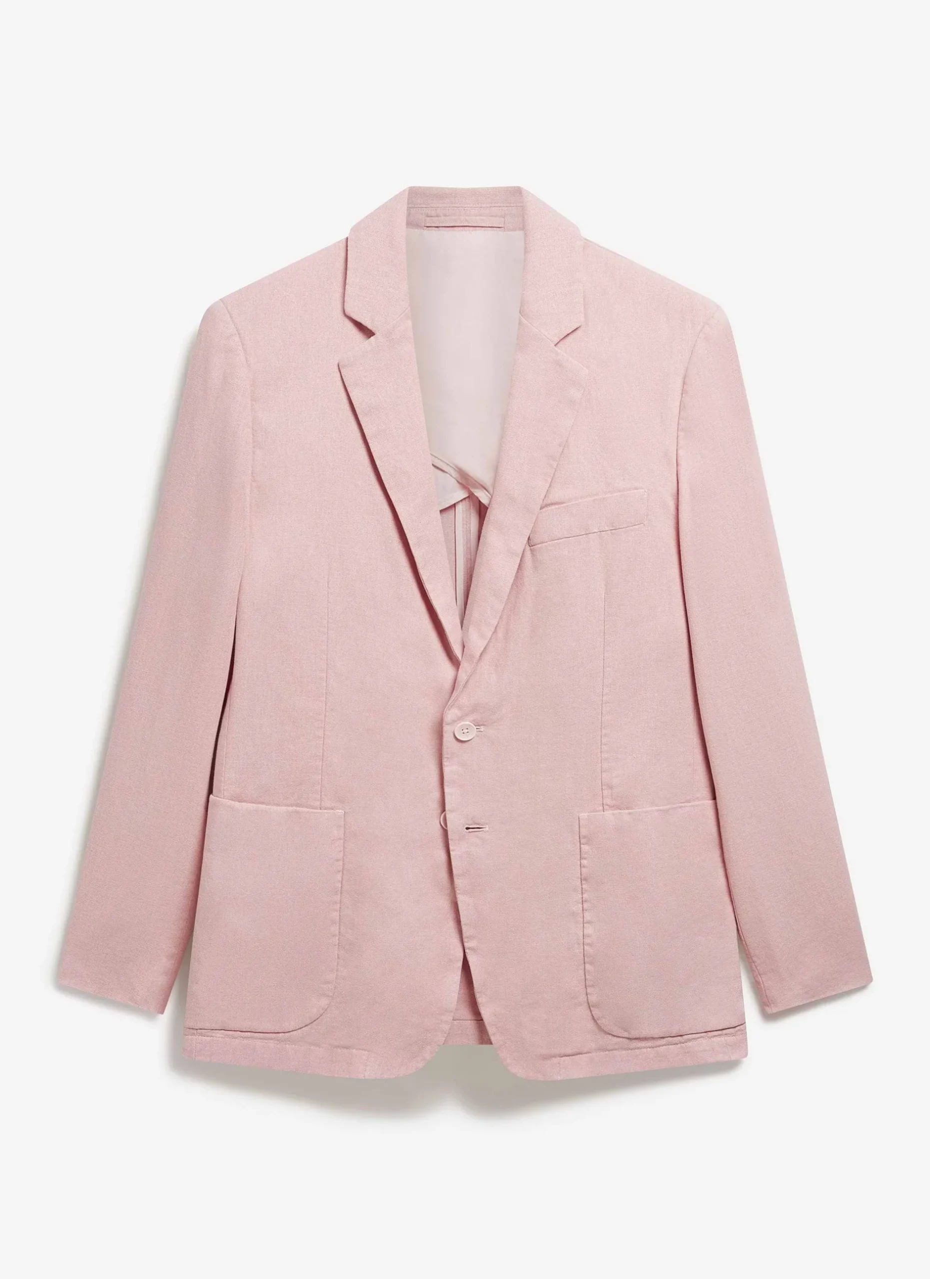 Percival Linen Blazers & Jackets|Work Suits^Tailored Linen Blazer Dusty Pink