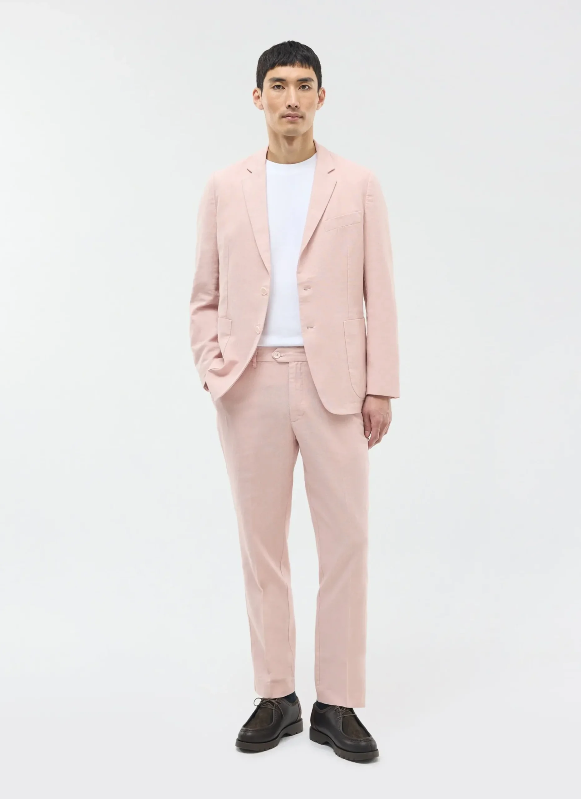Percival Linen Blazers & Jackets|Work Suits^Tailored Linen Blazer Dusty Pink