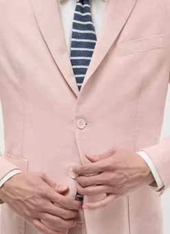 Percival Linen Blazers & Jackets|Work Suits^Tailored Linen Blazer Dusty Pink
