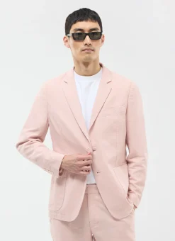 Percival Linen Blazers & Jackets|Work Suits^Tailored Linen Blazer Dusty Pink