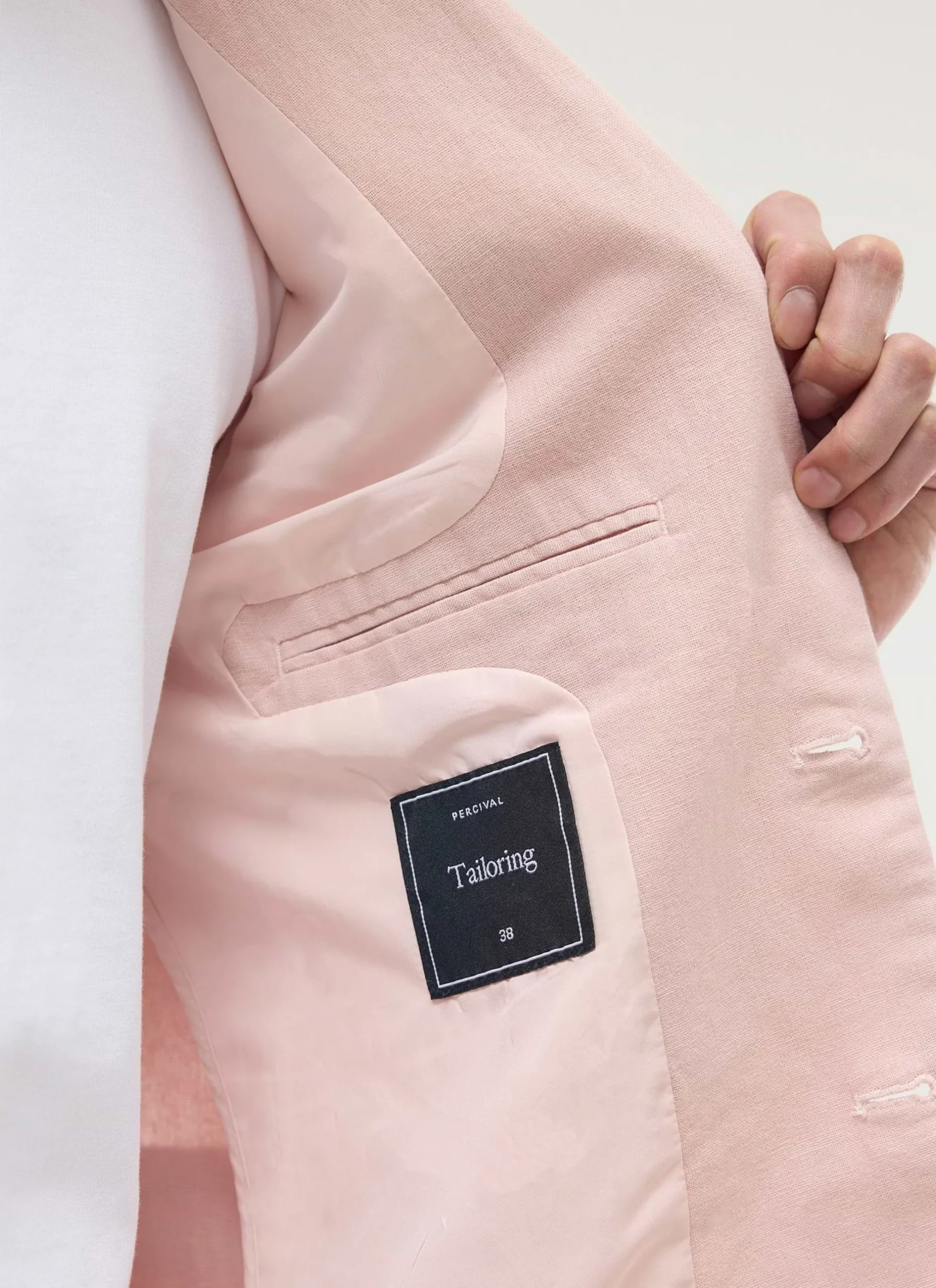 Percival Linen Blazers & Jackets|Work Suits^Tailored Linen Blazer Dusty Pink