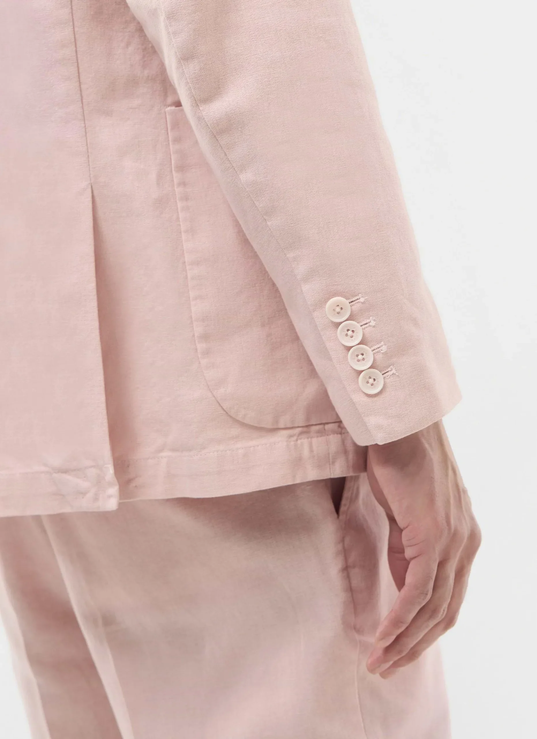 Percival Linen Blazers & Jackets|Work Suits^Tailored Linen Blazer Dusty Pink